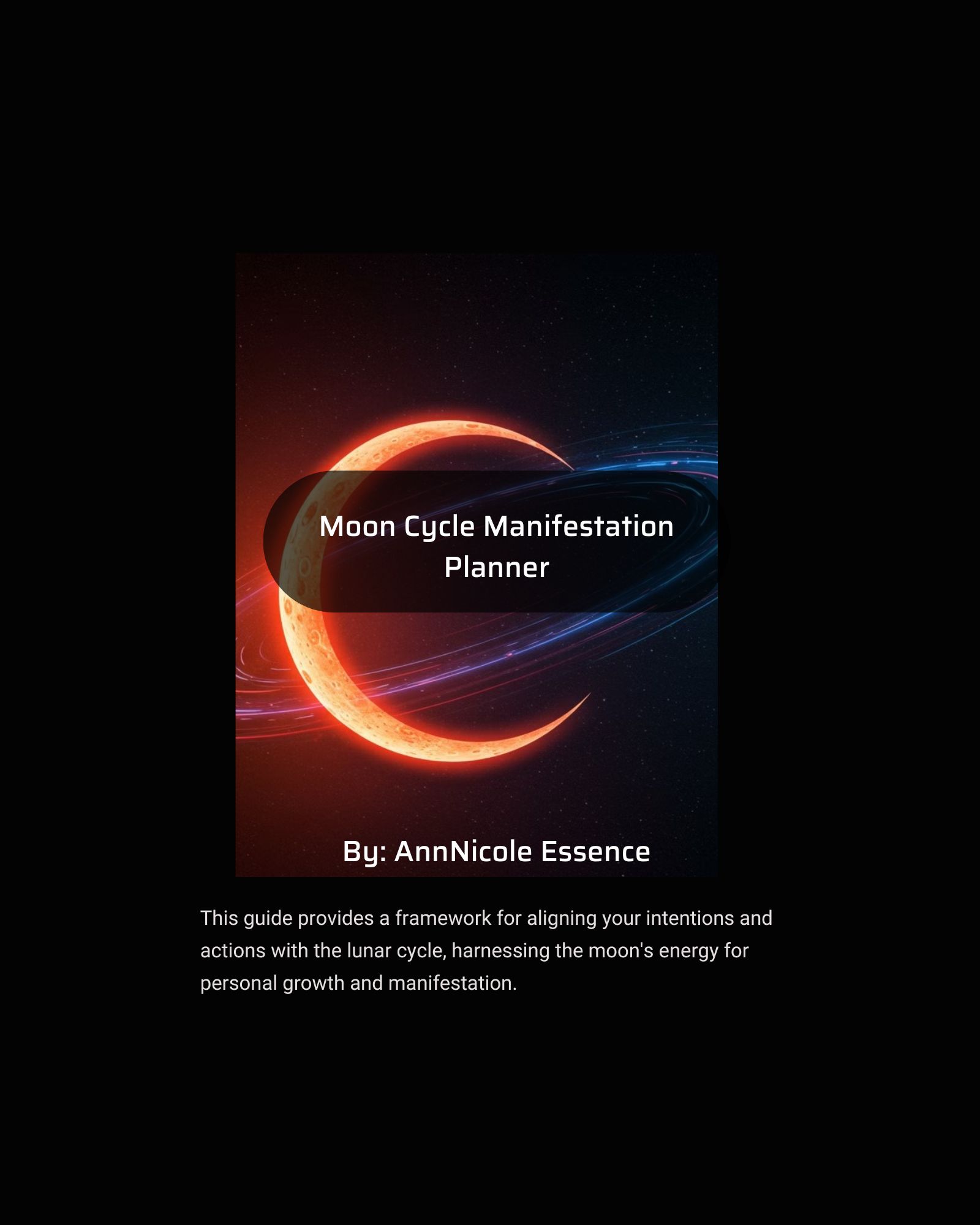 Moon Cycle Manifestation Planner
